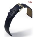 Eulux echt Alligator Ersatz-Uhrenarmband für Cartier Alligator-Classic-DS blau 15/14 mm