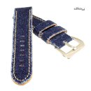 Diloy Jeans Uhrenarmband Modell Richmond dunkelblau 18 mm Fashion-Strap