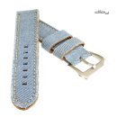 Diloy Jeans Uhrenarmband Modell Richmond hellblau 20 mm Fashion-Strap