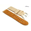 Diloy Jeans Uhrenarmband Modell Richmond beige 20 mm Fashion-Strap