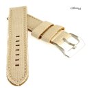 Diloy Jeans Uhrenarmband Modell Richmond beige 24 mm...