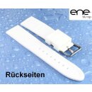 Premium ene strap Silikon Uhrenarmband Modell 113 weiß 20 mm