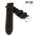 Premium ene strap Silikon Uhrenarmband Modell 113 schwarz-orange 22 mm