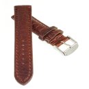 Echt Mississippi Alligator Uhrenarmband Modell Mississippi-Chrono mocca 18 mm