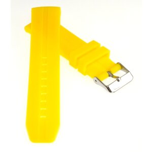 Silikon Uhrenarmband Modell Sportima gelb 28 mm