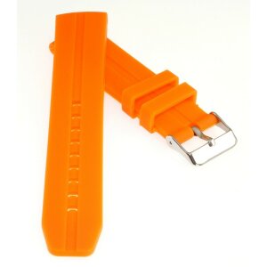 Silikon Uhrenarmband Modell Sportima orange 30 mm