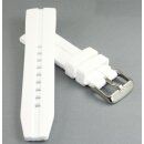 Silikon Uhrenarmband Modell Sportima weiß 28 mm