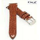 Graf Alligator-Optik Uhrenarmband Modell Antik cognac 18...