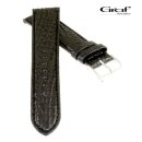 Graf echt Haifisch Uhrenarmband Modell Ozean schwarz 18 mm, Handarbeit