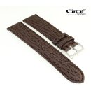 Graf echt Haifisch Uhrenarmband Modell Ozean mocca 18 mm, Handarbeit