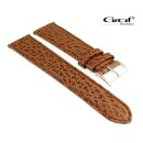 Graf echt Haifisch Uhrenarmband Modell Ozean cognac 20 mm, Handarbeit