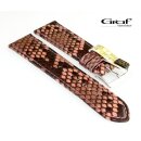Graf echt Python Schlange Uhrenarmband rosa 20 mm Handarbeit, XS-Damenlänge