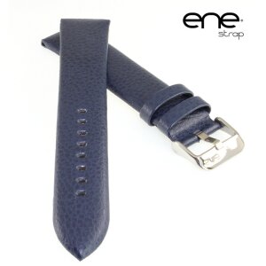 ene strap Uhrenarmband Büffelkalb Modell Bianco XL-extra lang blau 22 mm