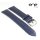 ene strap Uhrenarmband Büffelkalb Modell Bianco XL-extra lang blau 22 mm