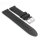 Silikon Uhrenarmband Modell Mariner schwarz 24 mm