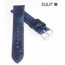 Eulit Schlangenoptik Uhrenarmband Modell Dragon blau 16 mm