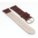 Feines Kroko Clip-Uhrenarmband Modell Clip-Luis-NL mocca 18 mm, Clipsystem