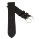 Feines Kalbsleder Clip-Uhrenarmband Modell Clip-Odeon schwarz 20 mm, Clipsystem