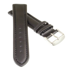 Kalbsleder Clip-Uhrenarmband Modell Clip-87A schwarz 19 mm, Clipsystem