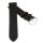 Feines Kalbsleder Clip-Uhrenarmband Modell Clip-Odeon XL schwarz 20 mm, Clipsystem