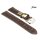 Fluco echt Louisiana Alligator Uhrenarmband Modell Bali mocca 18 mm, Handarbeit