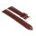Kroko-Optik Leder Uhrenarmband Modell Samba XL mocca 12 mm, extralang