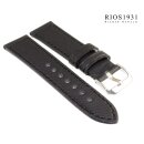 Rios1931 Nytech Uhrenarmband Modell Advance schwarz 22 mm wasserfest