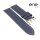 ene strap Büffelleder Uhrenarmband Modell Fuegro Doppeldorn blau-TiT 22 mm