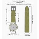 Alligator Ersatz-Uhrenarmband für Cartier Tank blau 16/14 mm für Faltschließe