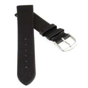 Fluco Kalbsleder Clip-Uhrenarmband Modell Consul-Clip schwarz 18 mm, Clipsystem