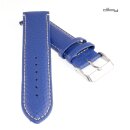 Diloy Büffelleder Uhrenarmband Modell Toronto blau 22 mm
