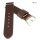 Diloy Vintage Nappaleder Uhrenarmband Modell Burgos mocca 24 mm, Handnaht