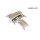 Morellato Butterfly- Faltschlie&szlig;e Edelstahl poliert Modell Bridge, 18 mm