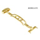 Morellato Butterfly- Faltschließe Edelstahl gold poliert Modell Bridge, 18 mm