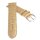 Feines Alligator Leder Uhrenarmband Modell Lausanne-NL beige-TiT 20 mm