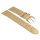 Feines Alligator Leder Uhrenarmband Modell Lausanne-NL beige-TiT 20 mm