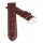 Feines Alligator Leder Uhrenarmband Modell Lausanne-NL mocca-TiT 22 mm