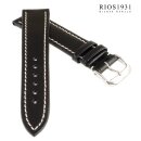 Rios1931 Uhrenarmband echt Juchtenleder Modell Pensa...