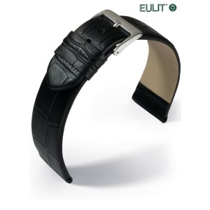 Feines Eulit Easy-Klick Alligator Uhrenarmband Modell Rainbow flieder 16 mm