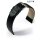 Feines Eulit Alligator Uhrenarmband Modell Rainbow schwarz 16 mm ohne Naht