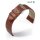 Feines Eulit Alligator Uhrenarmband Modell Rainbow cognac 16 mm ohne Naht