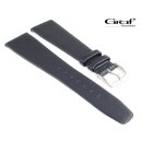 Graf feinstes Kalbs-Nappaleder Uhrenarmband Modell Jazz blau 15 mm, Normallänge