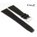 Graf feinstes Kalbs-Nappaleder Uhrenarmband Modell Jazz schwarz 14 mm, XS-Kurzlänge