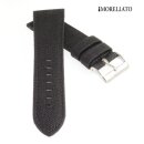 Morellato Canvas Textil Uhrenarmband Modell Cordura schwarz 24 mm, wasserfest