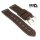 GEO-Straps Soft-Büffelleder Uhrband Modell Cherokee WN dunkelbraun 18 mm