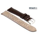 Herzog Alligator Leder Uhrenarmband Modell Paris mocca 22 mm, Handarbeit