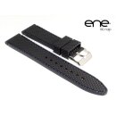 Premium ene strap Silikon Uhrenarmband Modell Cintano BN schwarz 20 mm