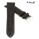 Graf Strauß-Optik Uhrenarmband Modell Charlton schwarz 16 mm, Handarbeit