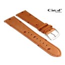 Graf Strauß-Optik Uhrenarmband Modell Charlton cognac 18 mm, Handarbeit