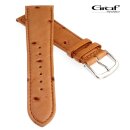 Graf Strauß-Optik Uhrenarmband Modell Charlton cognac 20 mm, Handarbeit